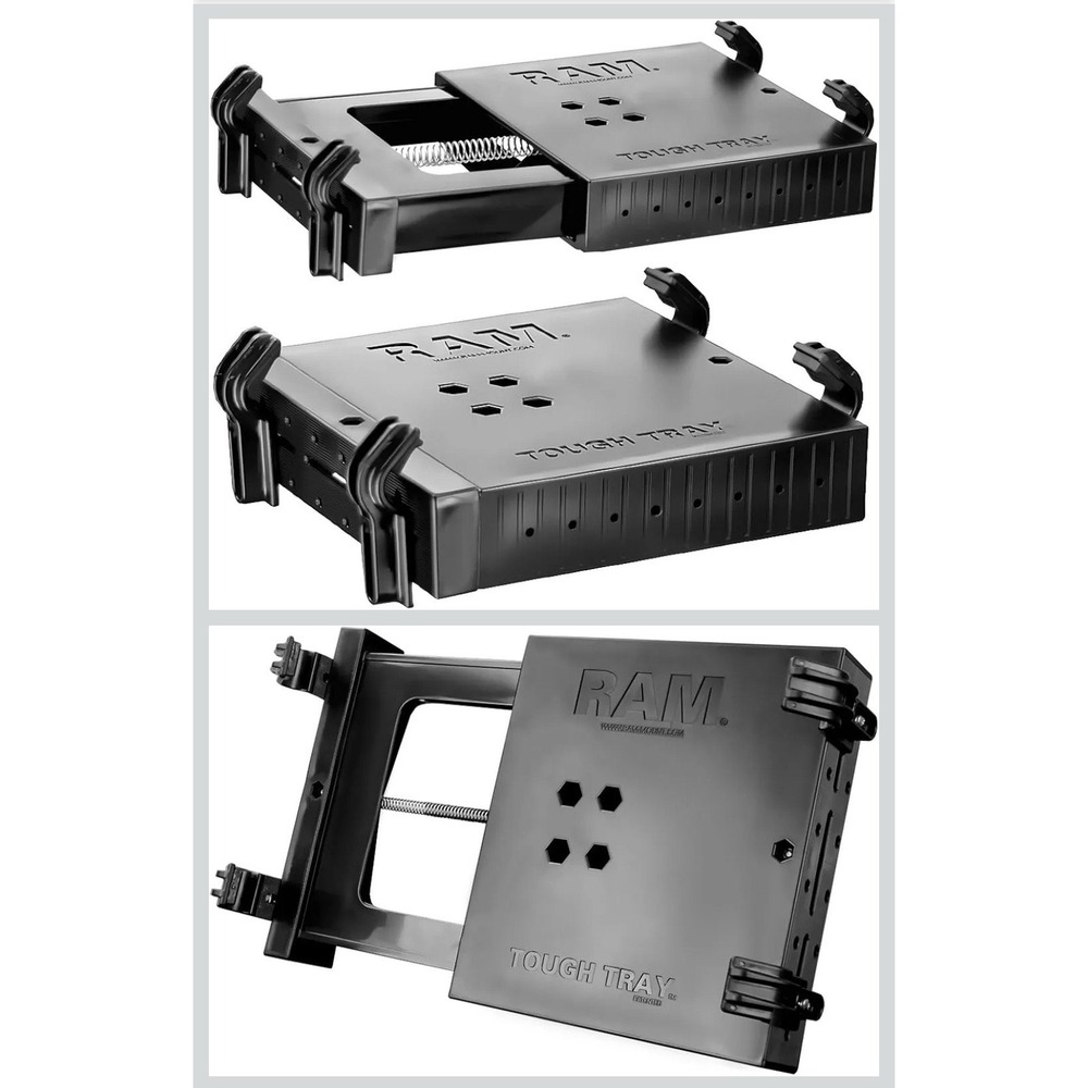 RAM Mounts Tough-Tray Universal Laptop Holder RAM-234-3 Black 10-16in Width - Picture 6 of 9